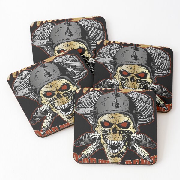 Item preview, Motorcycle Ride till Death Biker Skull designed and sold by comezz3478.