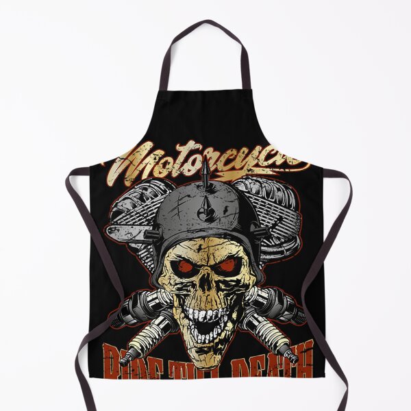 Item preview, Motorcycle Ride till Death Biker Skull designed and sold by comezz3478.
