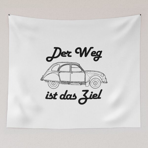 Item preview, Retro 2CV duck The journey is the goal saying designed and sold by 2CV-Oldtimers.