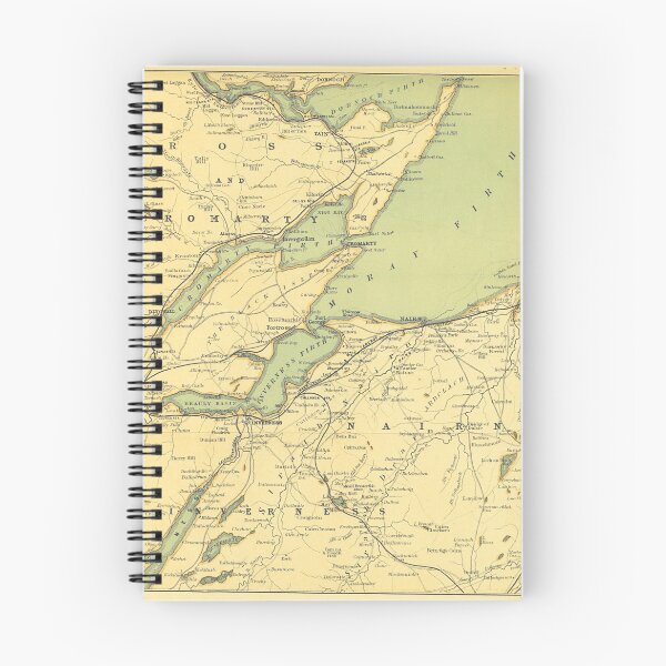 Item preview, Vintage Map of Ross, Cromarty, Nairn & Inverness-shire 1898 designed and sold by yourscotland.