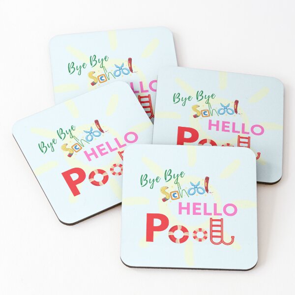 Item preview, Bye bye school hello pool designed and sold by les3soleils.