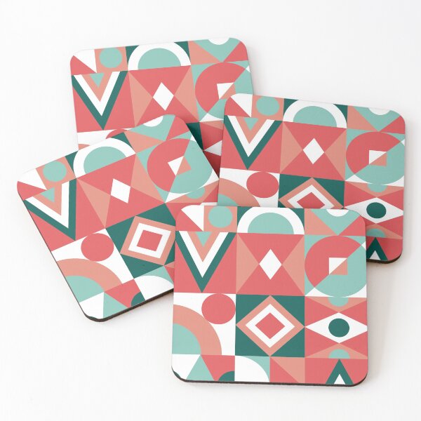 Item preview, Mid Century Geometric Shapes Pattern #4 designed and sold by AanmahStore.