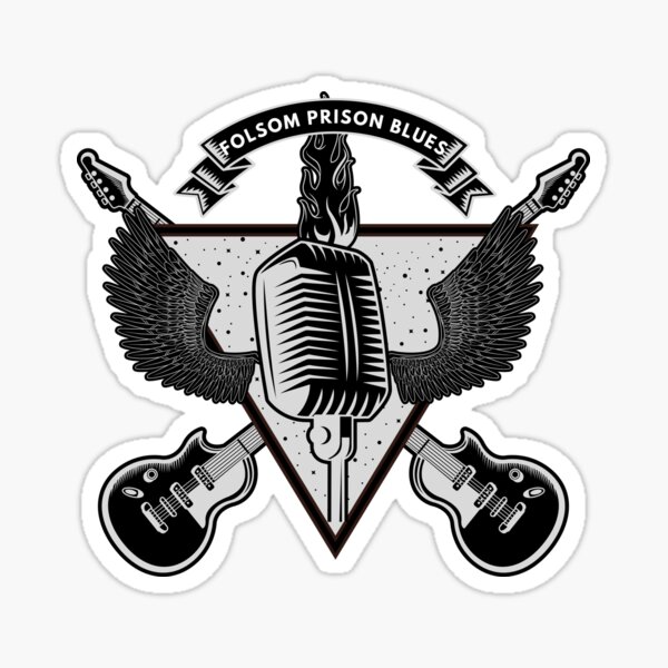 Folsom Prison Blues (Johnny Cash) Sticker