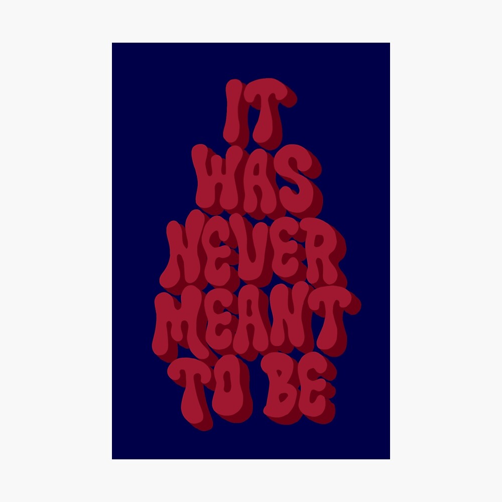 it was never meant to be dream smp sticker poster for sale by lizjim redbubble