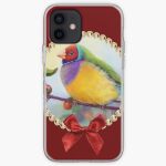 Gouldian Finch Realistic Painting iPhone Case