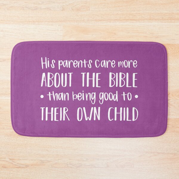 Item preview, His Parents Care More About The Bible (Purple BG) designed and sold by FilipeFerreira.