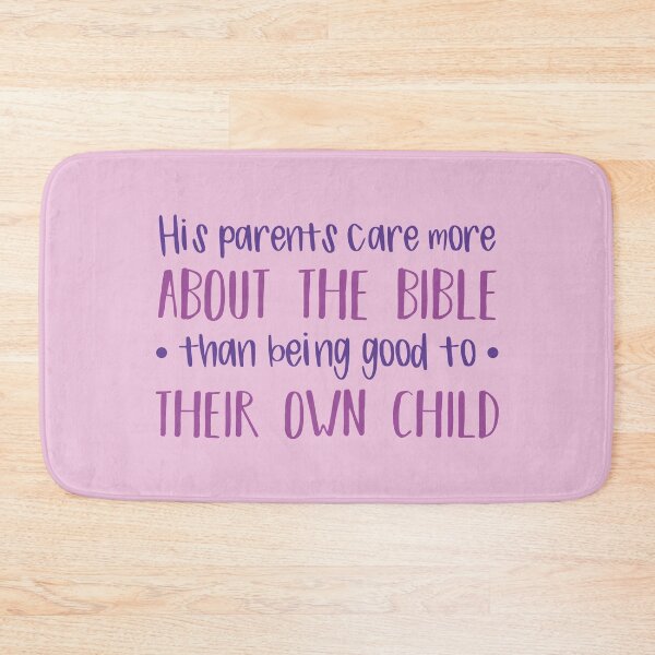 Item preview, His Parents Care More About The Bible (Pink BG) designed and sold by FilipeFerreira.
