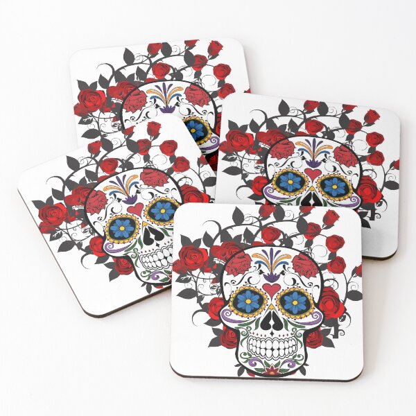 Aperçu de l'œuvre skulls and roses créée et vendue par Desibeau.