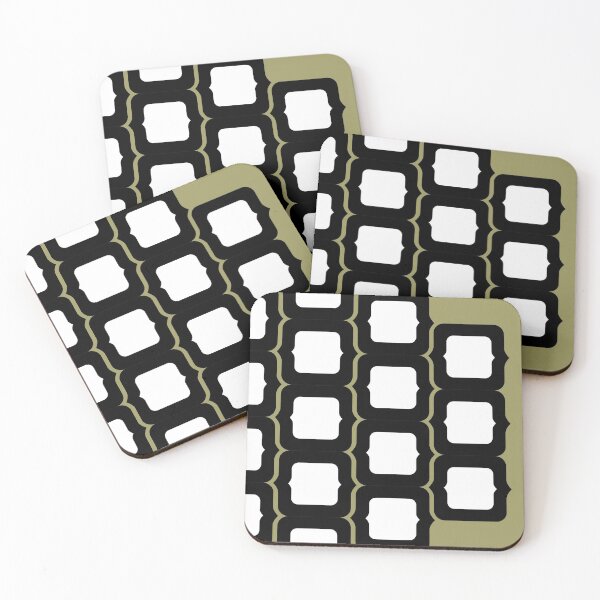 Item preview, Retro print khaki black designed and sold by anna0711.