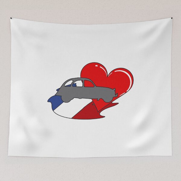 Item preview, Retro 2CVEnte france french flag Döschwo designed and sold by 2CV-Oldtimers.