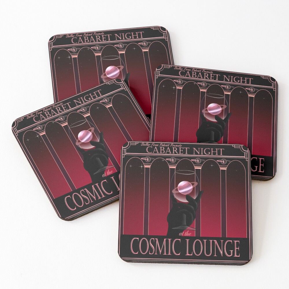 Cosmic Lounge Cabaret Coasters (Set of 4)