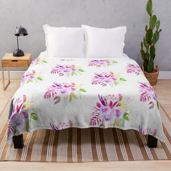 Item preview, Pretty Floral Flowers Print Bright Colorful designed and sold by Mary Riley.