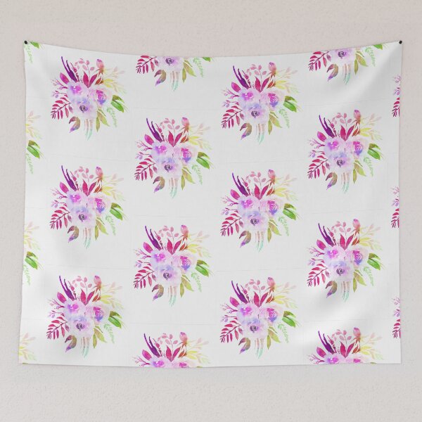 Item preview, Pretty Floral Flowers Print Bright Colorful designed and sold by Mary Riley.