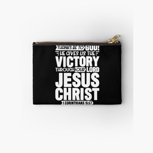Item preview, 1 Corinthians 15:57 He Gives Us The Victory Through Our Lord Jesus Christ designed and sold by plushism.