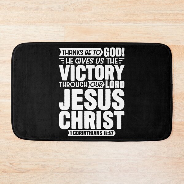 Item preview, 1 Corinthians 15:57 He Gives Us The Victory Through Our Lord Jesus Christ designed and sold by plushism.
