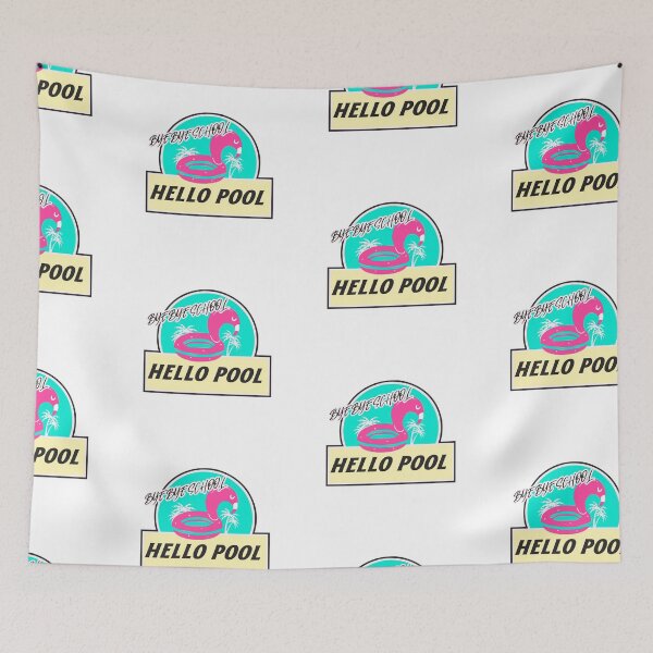 Item preview, Bye Bye School Hello Pool designed and sold by AbiBurtDesigns.