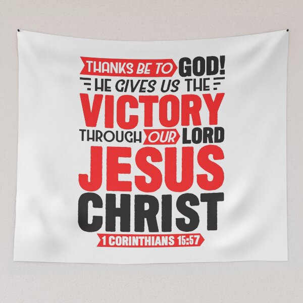 Item preview, 1 Corinthians 15:57 designed and sold by plushism.