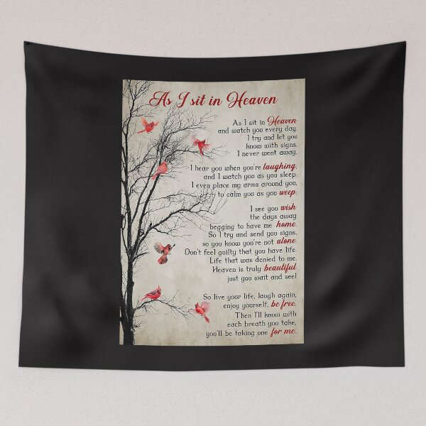 Item preview, As I Sit In Heaven Poem Poster designed and sold by kathrynlice.