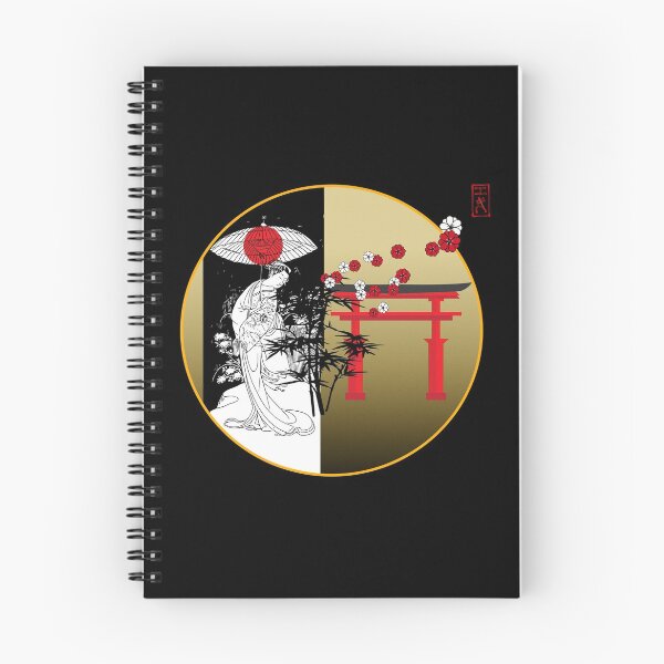 Item preview, Japanese garden temple on classic gold disc designed and sold by Ricogfx.