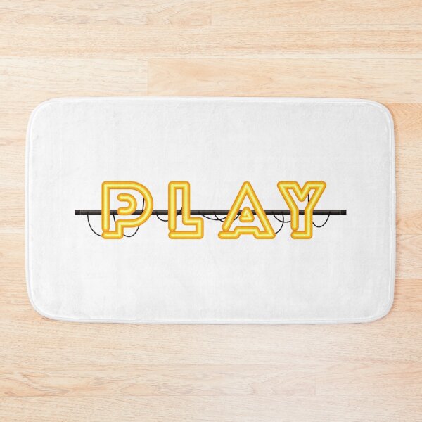 Item preview, neon yellow letters play designed and sold by SA Butterfly.