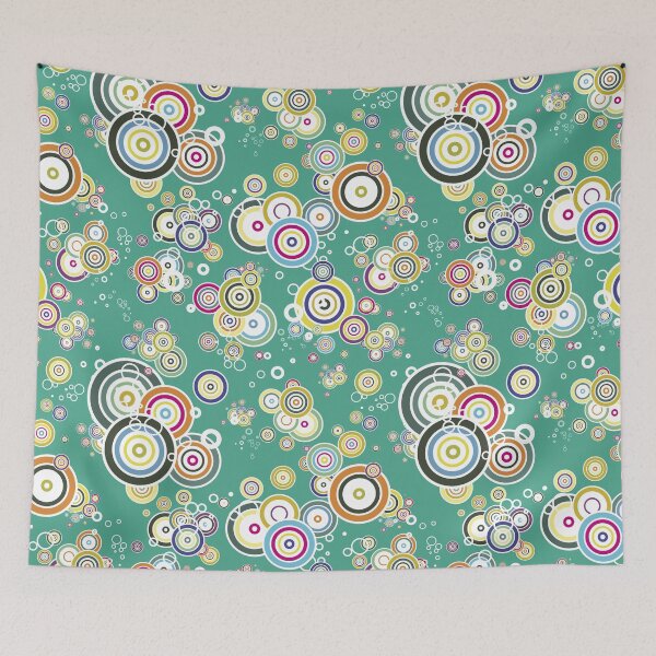 Item preview, Circles Pattern Design for Tapestry print on demand online apparel and Home decor designed and sold by Sunnyhova.