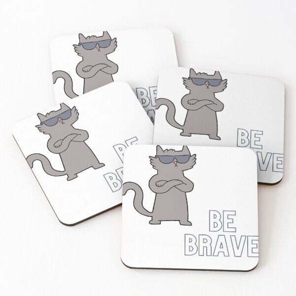 Item preview, Be brave cat designed and sold by Dunjaa28.