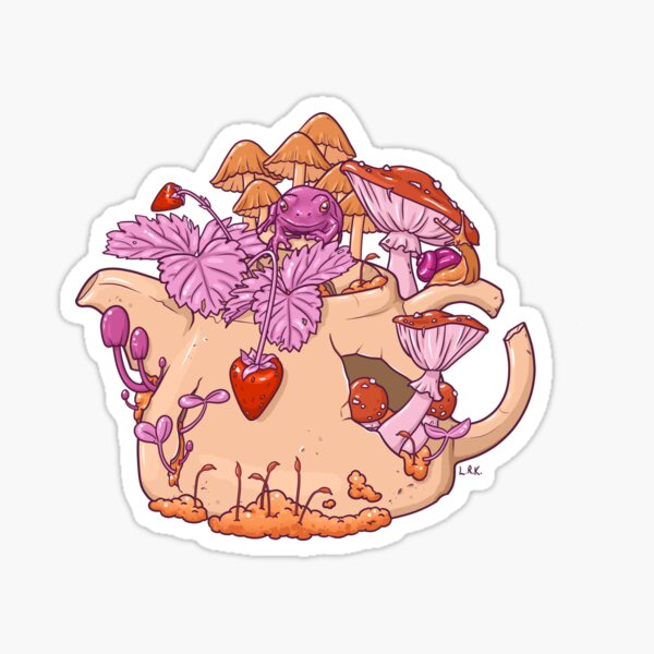 Item preview, Sapphic Toadstool Frog Teapot designed and sold by Lydia Knight.