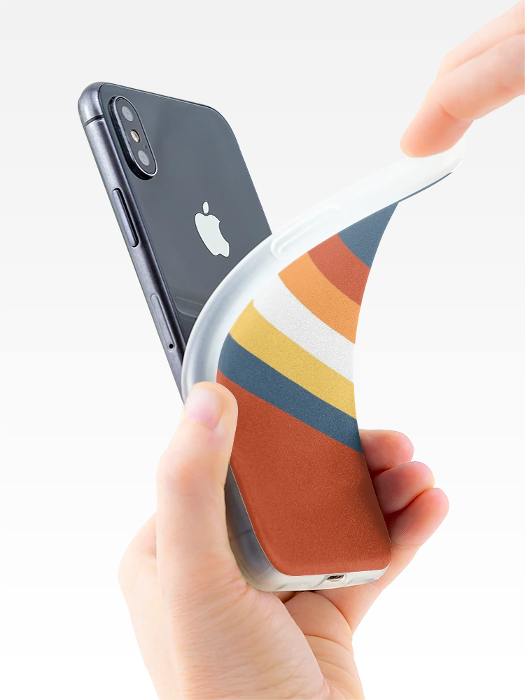 Thumbnail 4 of 5, iPhone Case, Retro Stripes designed and sold by ElseWorldDesign.