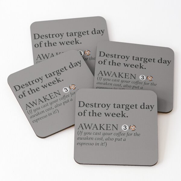 Item preview, MTG coffee mechanics AWAKEN designed and sold by MWDG-DesignsMTG.