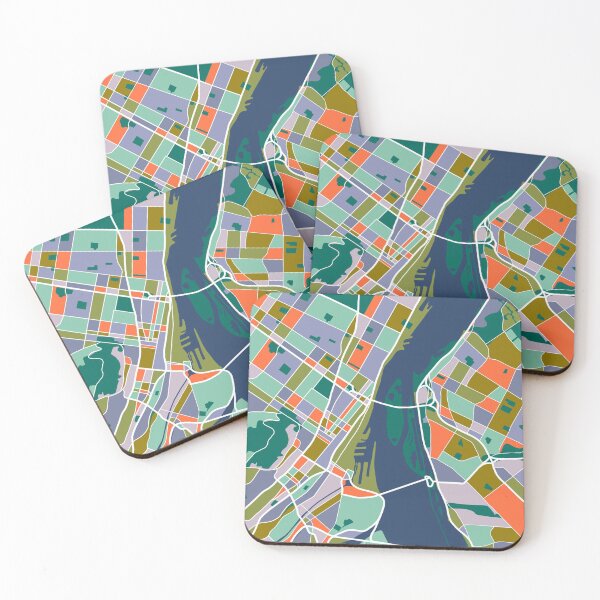Item preview, Montreal City Map designed and sold by kbracey-meraki.