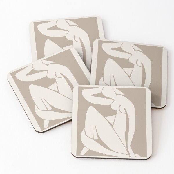 Item preview, Henri Matisse Nude, Paper Decoupes Art Beige Background, Matisse Cutout's designed and sold by re-make-.