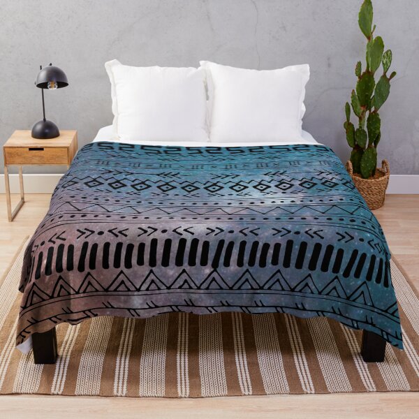 Item preview, Blue To Orange Gradient Aztec Pattern designed and sold by Designs By YL.