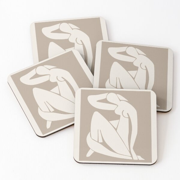 Item preview, Henri Matisse Nude background, Paper Decoupes Art Beige, Matisse Cutout's designed and sold by re-make-.