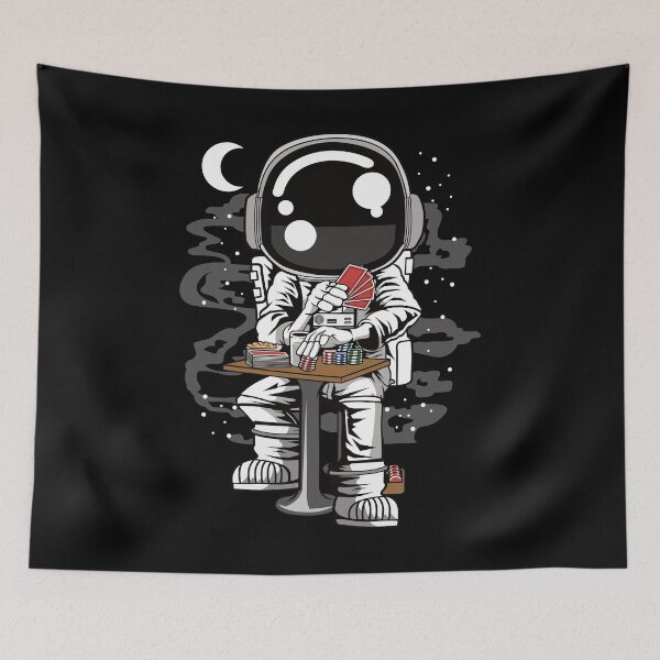 Item preview, Astronaut Gambler - Funny Outer Space Lovers designed and sold by Desteroids.