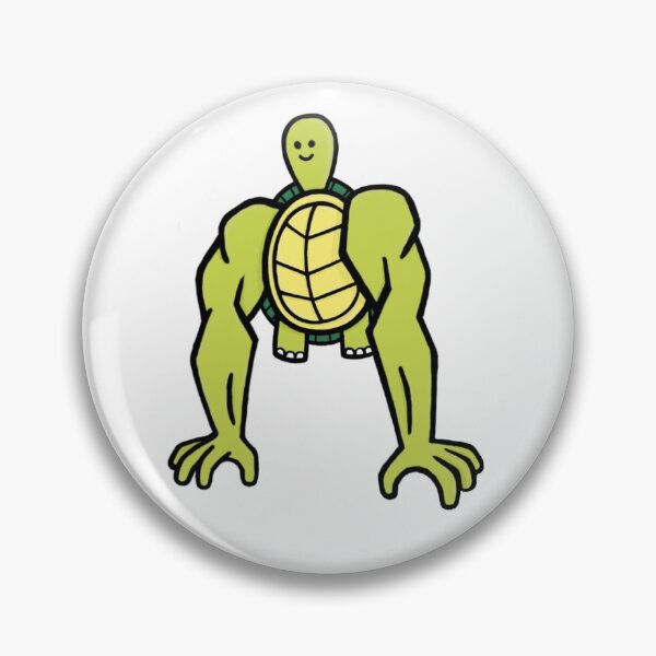 Item preview, Sheldon the Buff Turtle (w/ green arms) designed and sold by ssolid-shop.