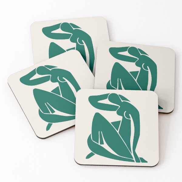 Item preview, Henri Matisse Nude, Paper Decoupes Art Dark Green, Matisse Cutout's, Art Exhibition Print designed and sold by re-make-.