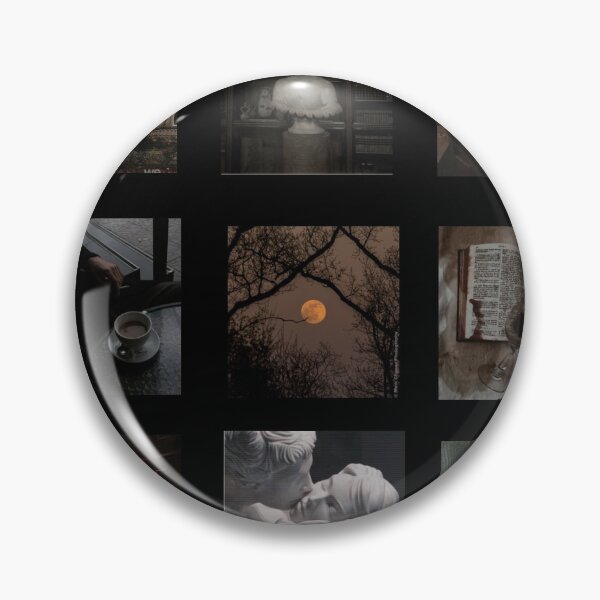 Artikelvorschau, Dark Academia - Collage - Darkacademia - Wein, Bücher und Mond entworfen und verkauft von Asher-and-Asher.