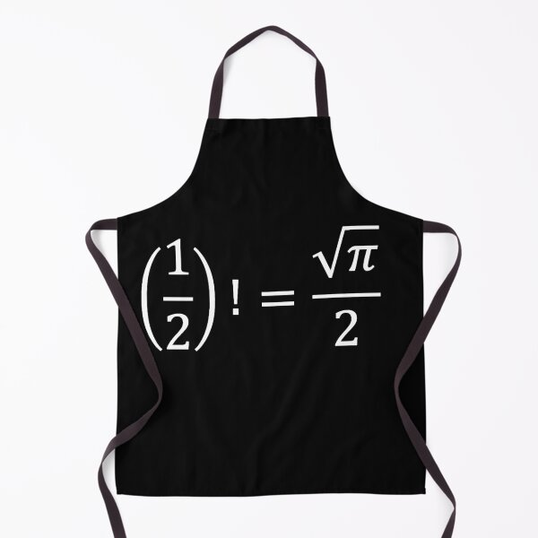 Item preview, factorial of one half, calculus and math designed and sold by NoetherSym.