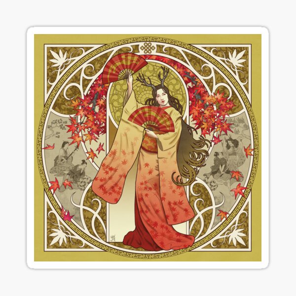 Momiji - Maple Leaves Yokai Sticker