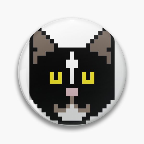 Item preview, Pixel black cat design designed and sold by CIMANN.