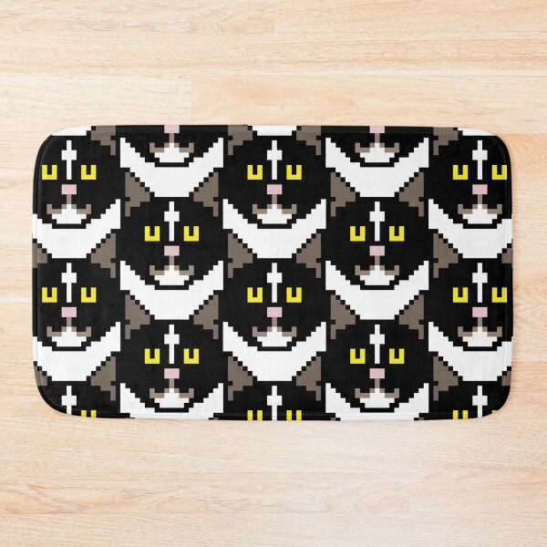 Item preview, Pixel black cat design designed and sold by CIMANN.