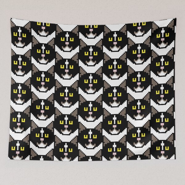 Item preview, Pixel black cat design designed and sold by CIMANN.