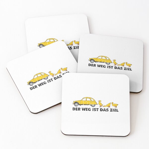 Item preview, Retro 2CV duck - the journey is the goal saying designed and sold by 2CV-Oldtimers.