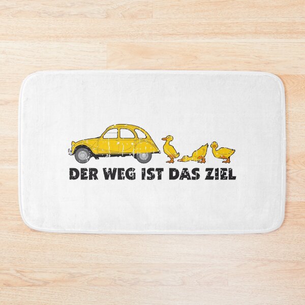 Item preview, Retro 2CV duck - the journey is the goal saying designed and sold by 2CV-Oldtimers.