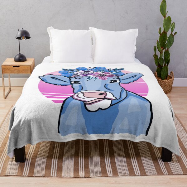 Item preview, The Joyfull Blueberry Cow | Cow love designed and sold by Petra Becker.