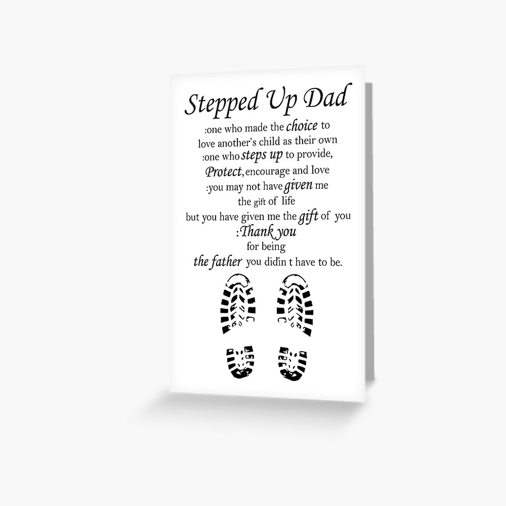 stepped up dad gifts, stepped up dad quotes,bonus dad thanks for putting up  with mom