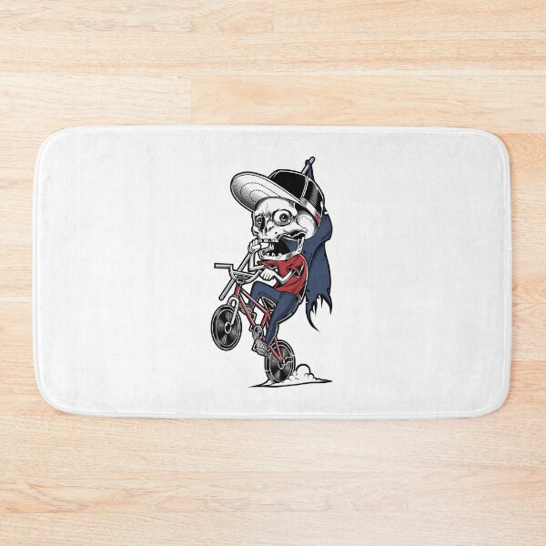 Item preview, Skull Riding BMX Bike Skeleton Bicycle Mountain Biker designed and sold by grinta2021.