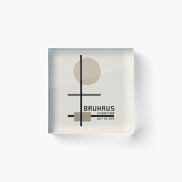 Item preview, Bauhaus Exhibition, Bauhaus Wall Art brown, Bauhaus Exhibition Print designed and sold by re-make-.