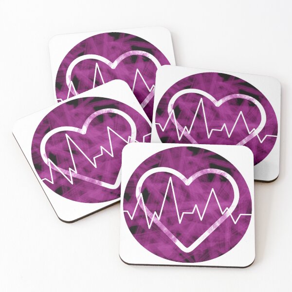 Item preview, Copy of heart beat breathe covid love alive painting stroke highrate simple sticker romance designed and sold by Strokerdesign.