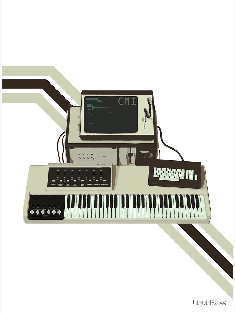 "Fairlight CMI Vintage Synth" Poster by LiquidBass Redbubble